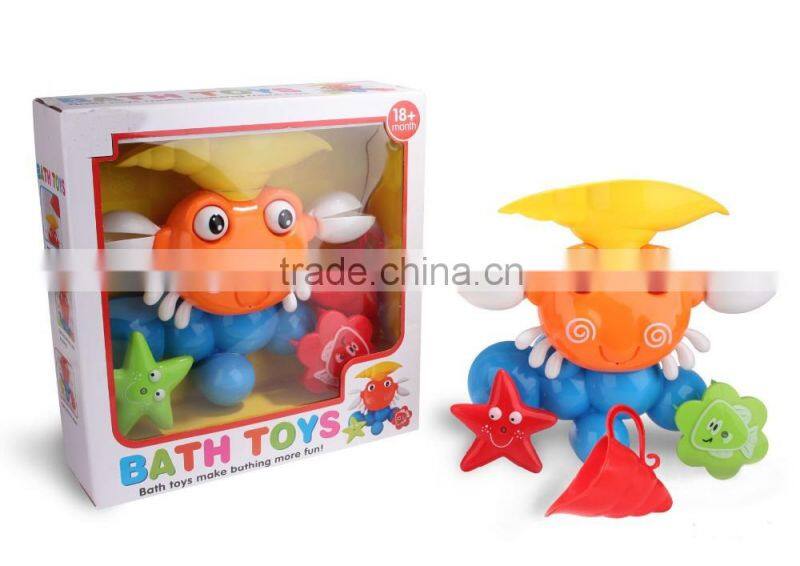 2016 babies toy bath toy squirt duck organizer with CE/ROHS certificates