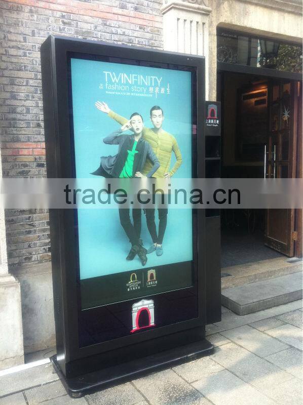 55 inch outdoor multimedia touch screen digital signage network wifi 3G android remote control