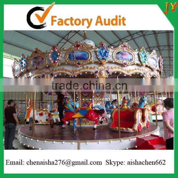 Competitive price new design attractive amusement park rides merry go round carousel for sale