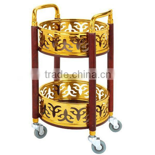Morden Wooden Airline Food&Beverage Serving Trolleys/Catering Trolley On Wheel