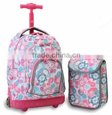 Hot sale trolley school bag for boy and girl wholesale school bags 2015