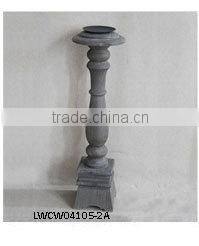 Bronze Tone Round Metal Glass Anti Paint Candle Lantern Rust