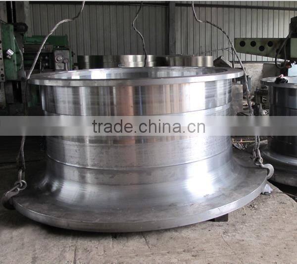 Steel cast ball mill parts hollow shaft
