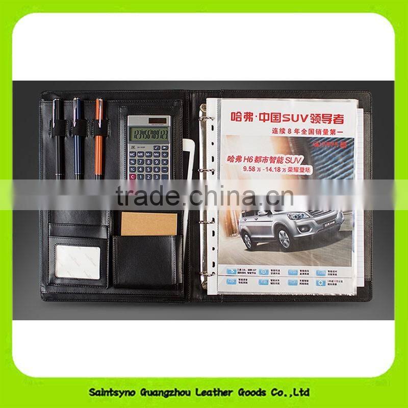 Leather document folded, A3/A4 paper document holder 16047