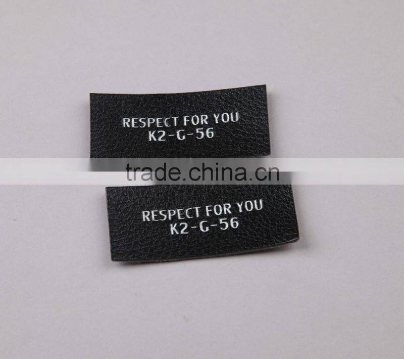 Cheap Custom Apparel Decorative Printed Faux Leather Patch/Label