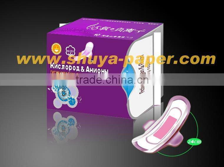155mm Popular Lady Menstrual pads with anion chip