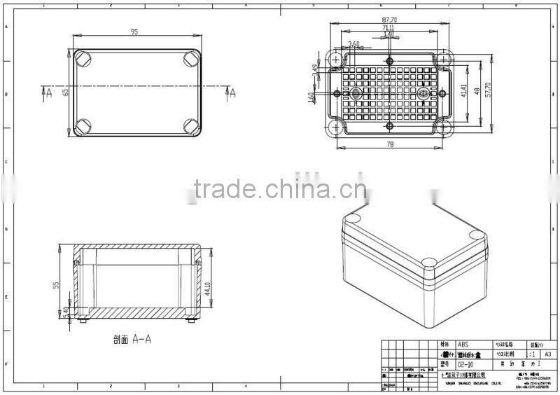 plastic electronics project box