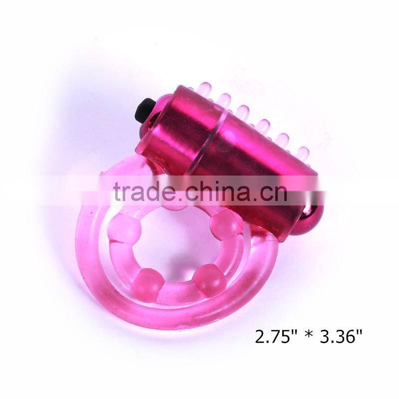 Silicone Vibrating Penis Rings Delay Dual Cock Ring Bullet Vibrator Clitoris Stimulator Erotic Sex Toys For Men Adult Products
