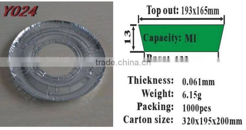 Round aluminium foil mat Y024