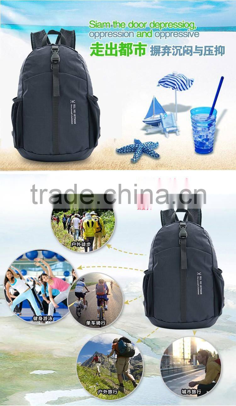 2016 gift outdoor foldable backpack bag customized logo