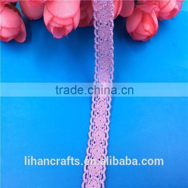 Wholesale High Quality H1029C Lace Ribbon,Crocheted Lace,100% Cotton Lace