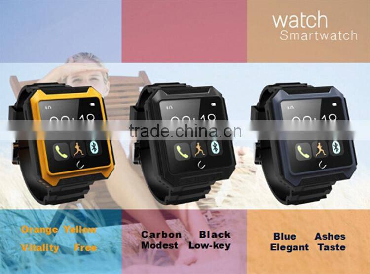2015 New sport watch Phone with GPS/Heart Rate Monitor waterproof smart watch phone sync IOS android system C
