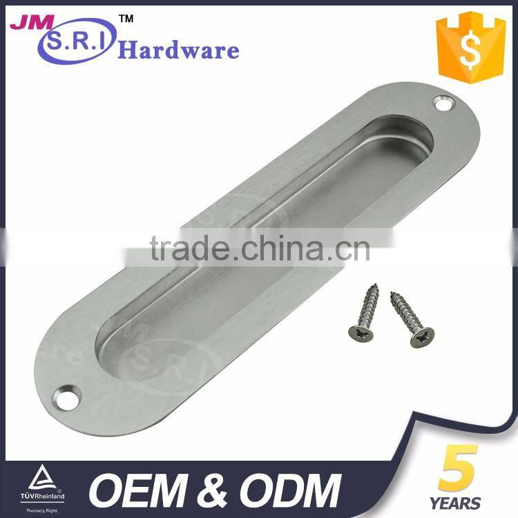 Popular surface mounted oval shape stainless steel flush pull