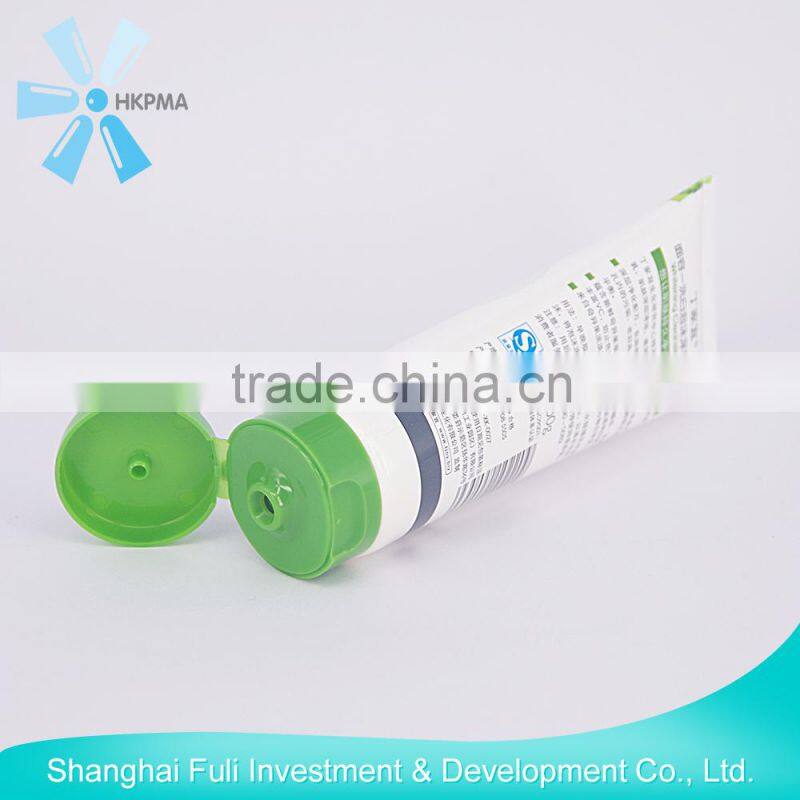 Plastic cosmetic tube usage for packaging skin care cream