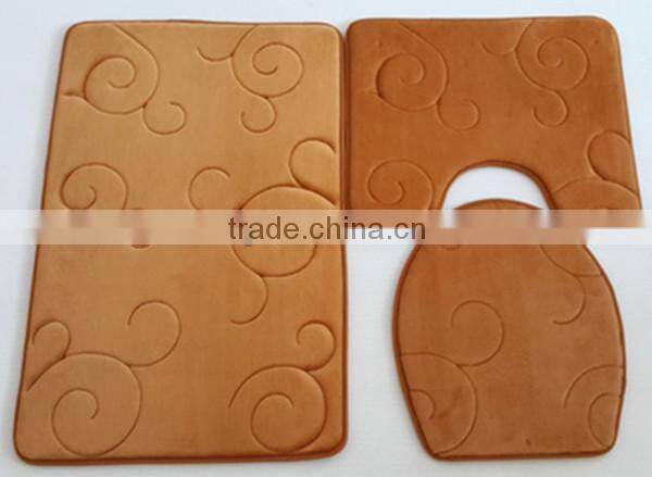 lz-302.1 2014 100% polyester latest new anti-slip memory form bath mat