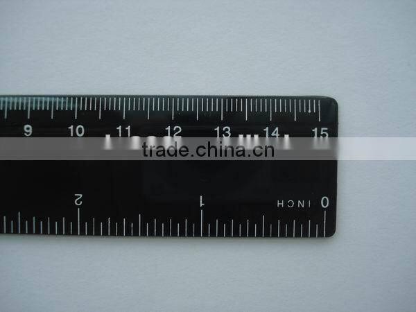 office supply logo printed 15cm plastic ruler