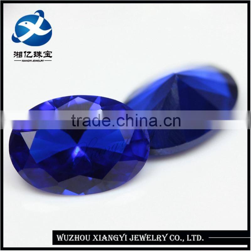 sapphire gemstone bead ! ! ! 112# 7x9mm oval shape synthetic spinel gems