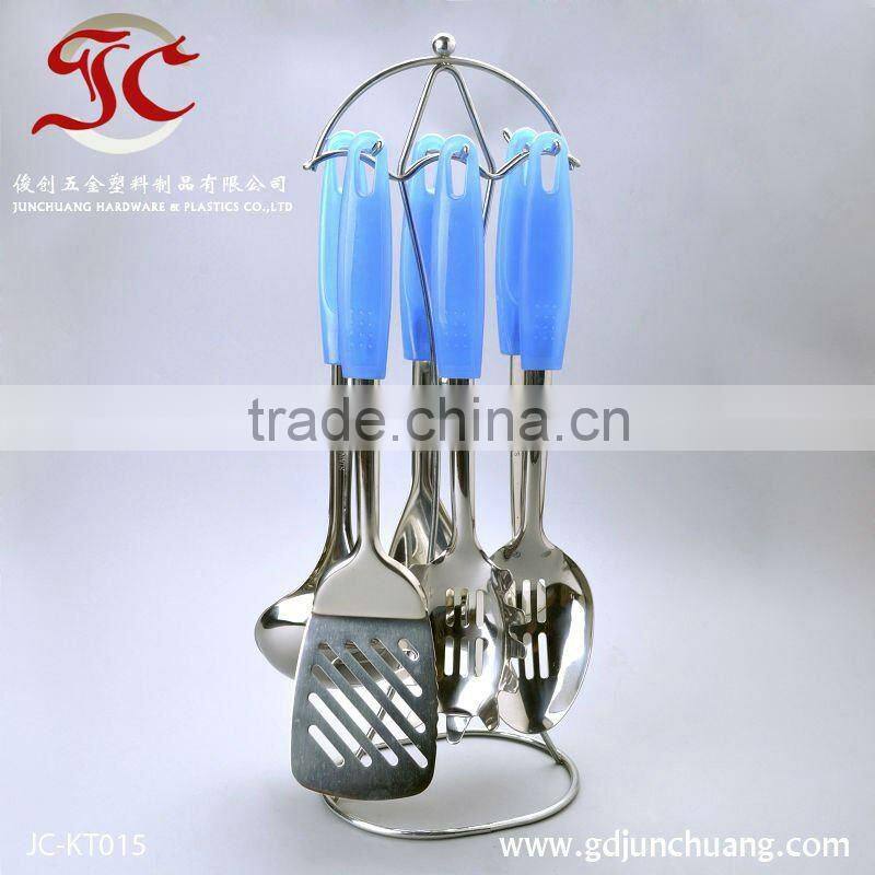 Stainless steel kitchen accessories tool set with holder