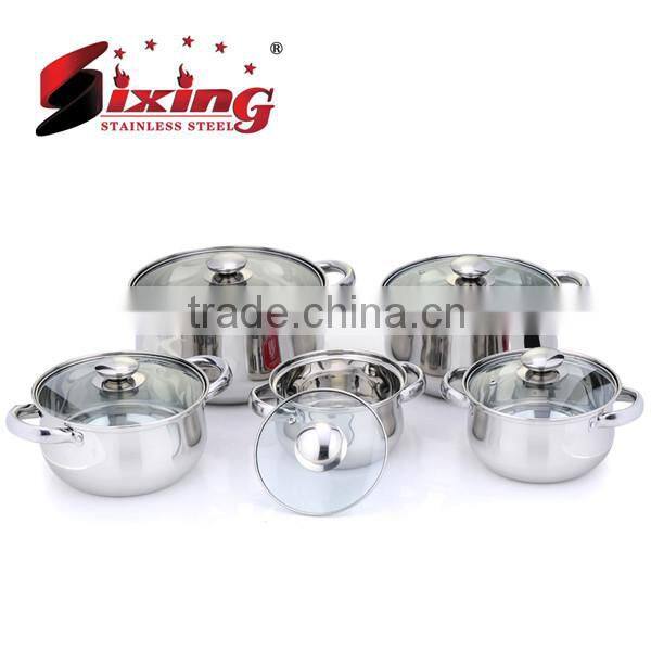 10Pcs Stainless Steel Nonstick Cookware Sets