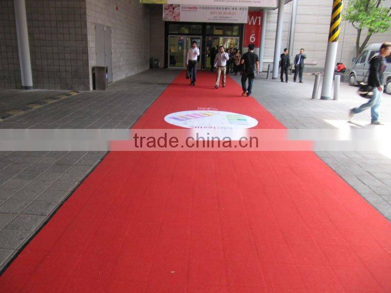 Best price 100% polyester Needle Punched Nonwoven Exhibition Carpet velour carpet