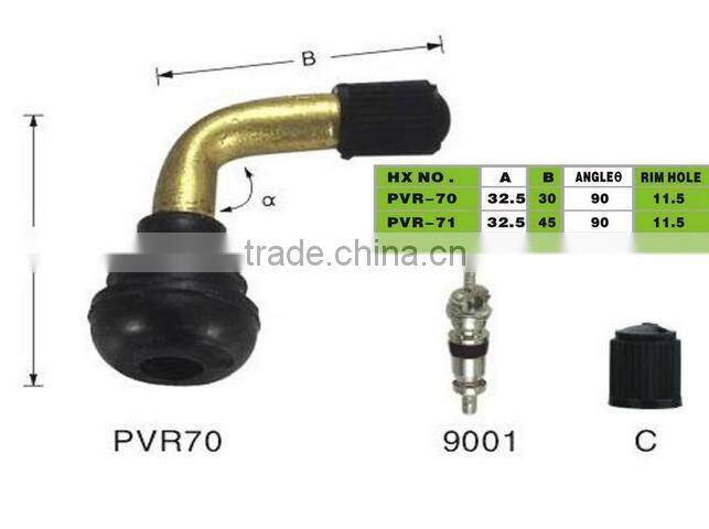 Motorbike Motorcycle Bike 90 Degree Right Angle Bend PVR-70 PVR32 Tubeless Valve