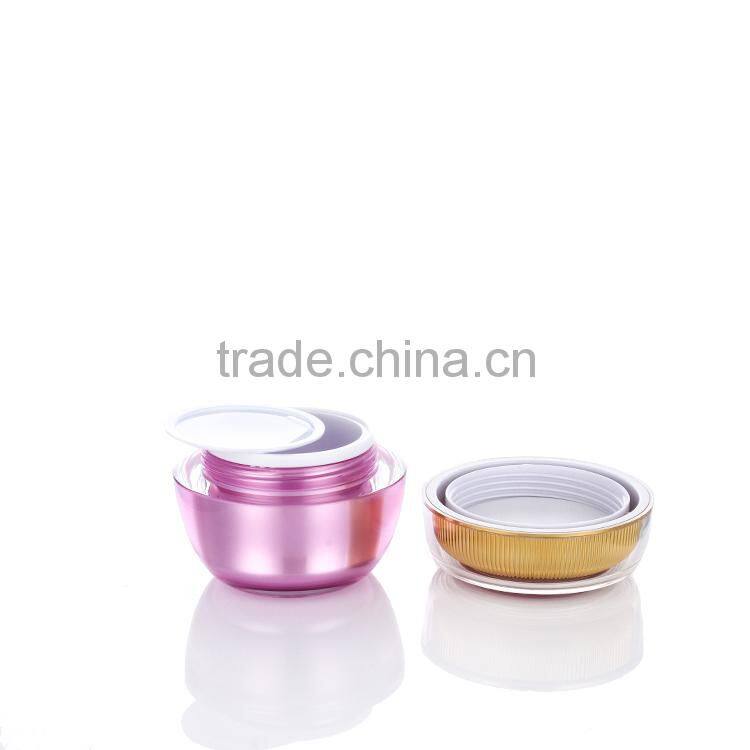 Acrylic jar empty round frost cosmetic jar 50G 50ml