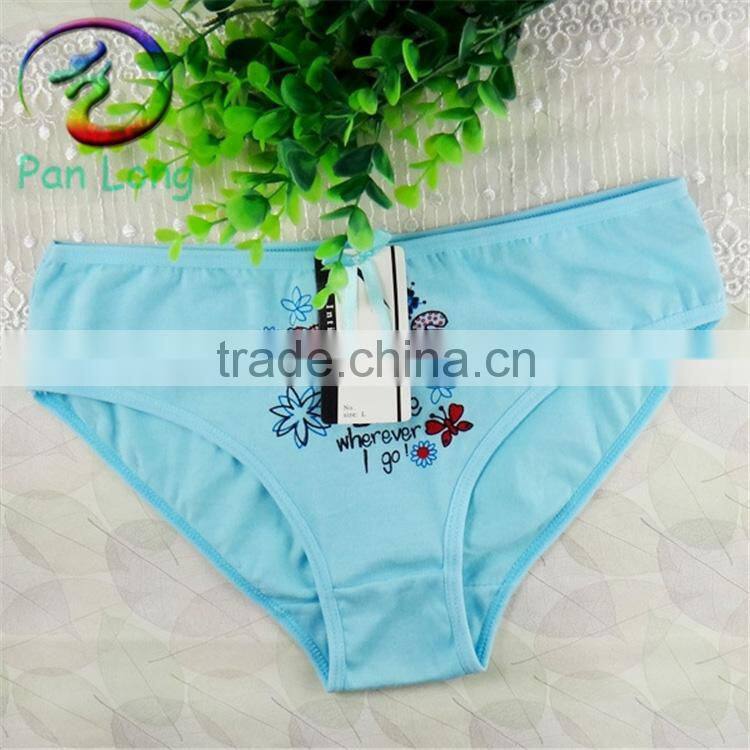 Women Sexy Briefs Panties Thongs G-string Lingerie printed cotton Underwear