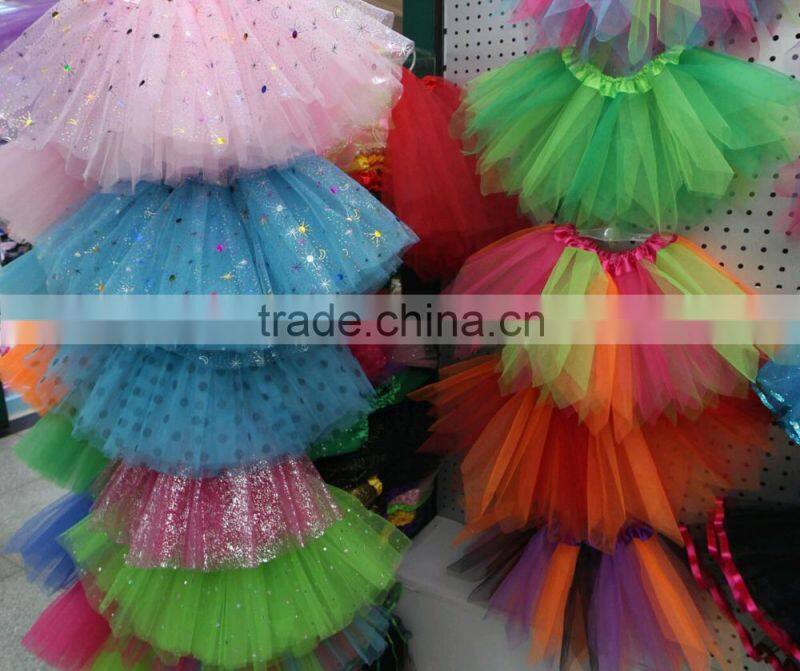 Ladies 80s dress up Tutu Skirt Fancy Dress Fishnet Three Layer Tutu Skirts