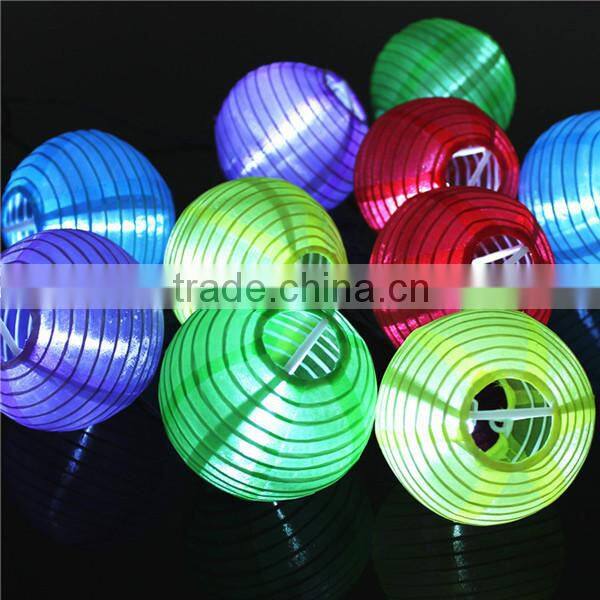 outdoor garden decoration led solar lantern string light