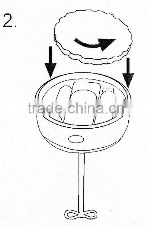 plastic Mixing Cup with milk frother and drink mixer
