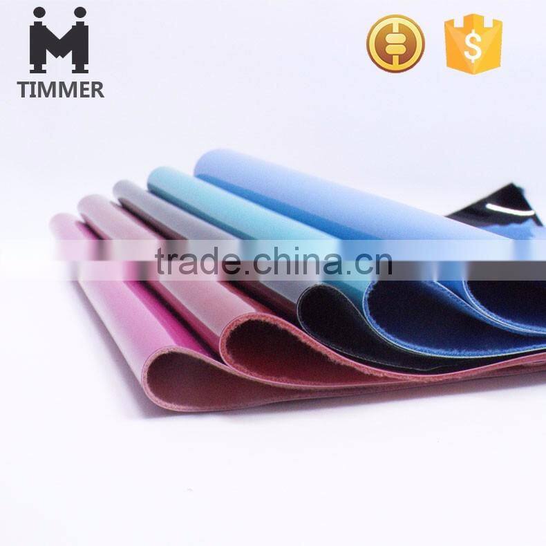 bright mirror surface glazed PU leather for shoes/ bags