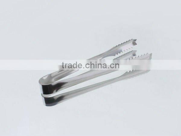 Stainless steel serving tongs