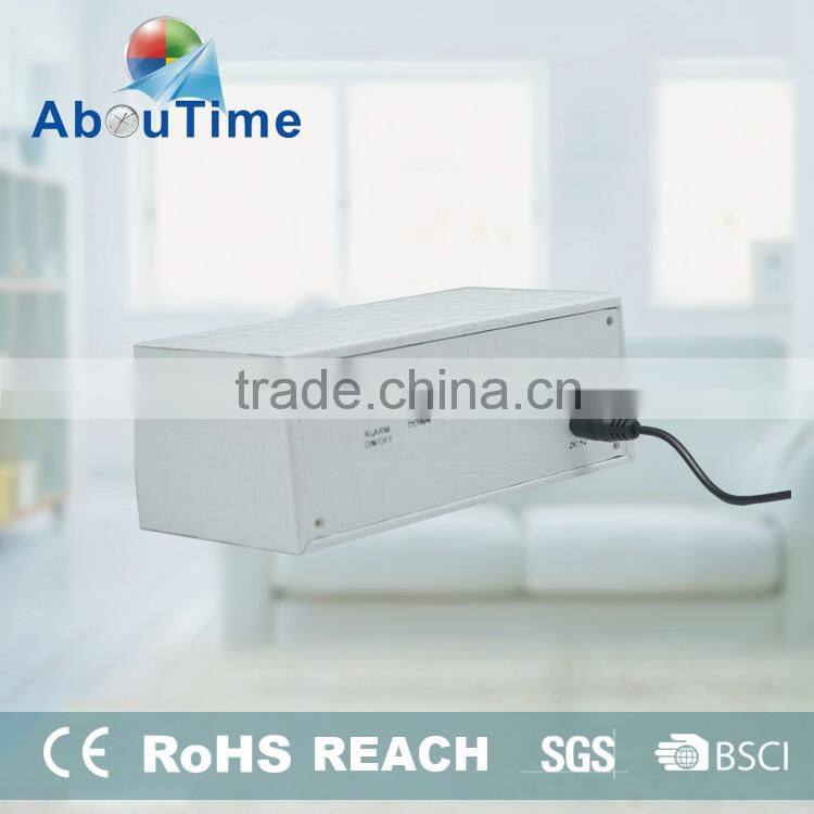 Modern cheap cube wooden LED digital alarm clock for home decoration