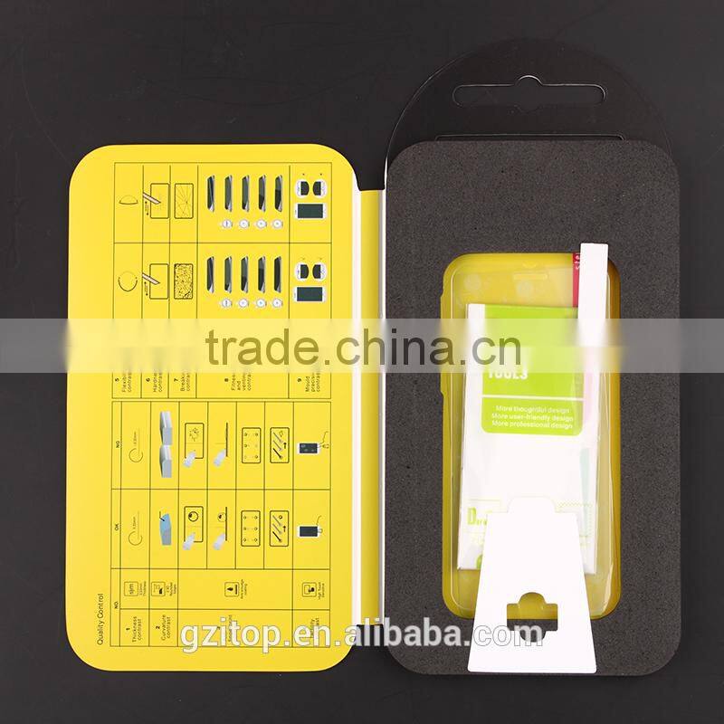 ITOP Easy Installation Kit with 9H 0.33MM 2.5D Clear Tempered Glass Screen Protector Free Back PET Film for iPhone 6