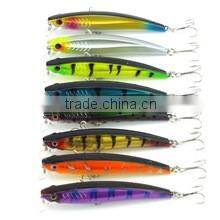Plastiic Minnow Fishing Lures with 8 colors 9.5cm-3.74"/10.24g-0.36oz Fishing Tackle Bass Baits