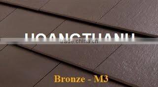 Wave Flat Roof Tile Bronze M3