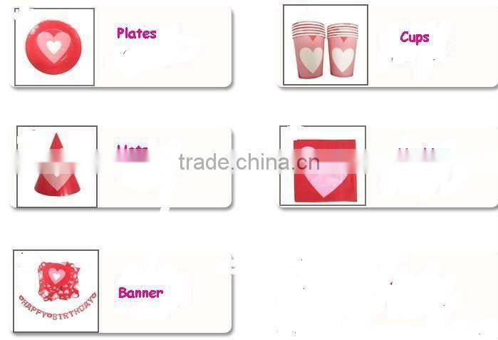 Valentine's Day Party Supplies ,Boys Themed Partyware Birthday Party Kit, Party Favors, and Decorations.