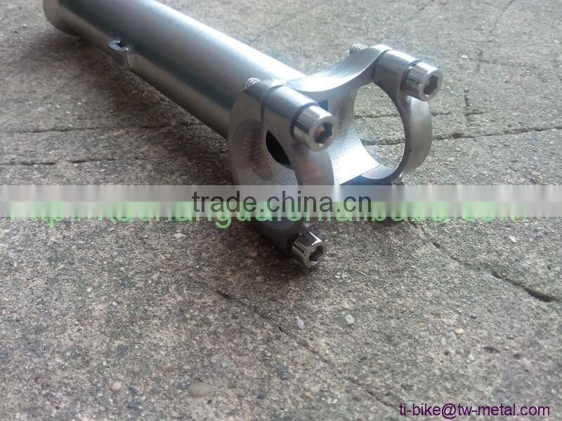 Titanium Tandem Bicycle Stem Custom Titanium Bike Stems for Road Mountain Tandem Bikes XACD Titanium Bike Stem in China