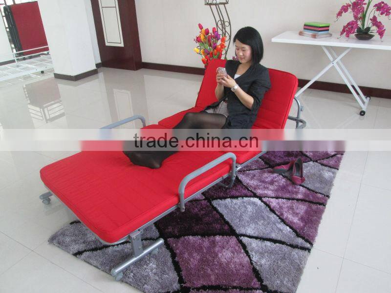 metal folding bed with cushion