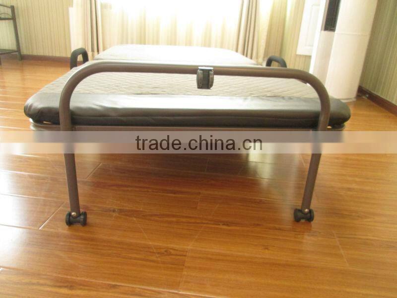 space saving hotel metal single folding bed
