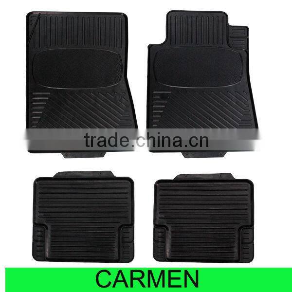 wholesale rubber material car mat black color