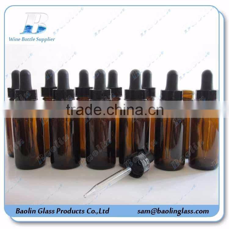amber width mouth glass bottle for Pill