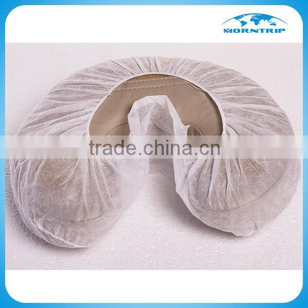 Disposable non-woven face rest cover/ U shape pillow cover