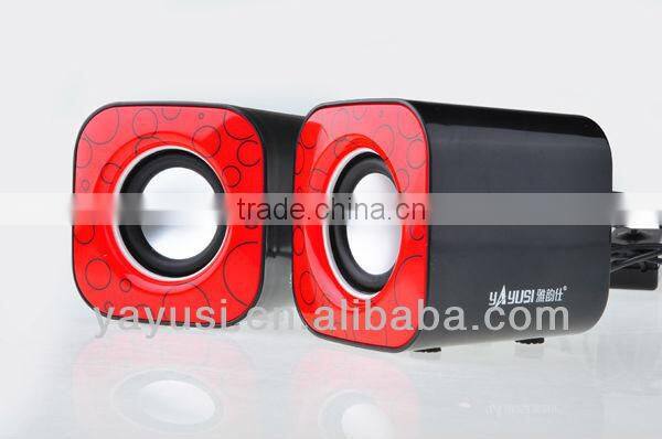 Passive type computer audio speaker With Passive Vibration ,speaker box