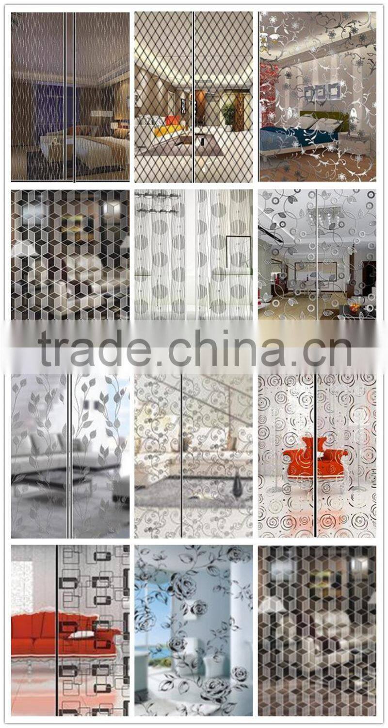 tranparent interior glass titanium door glass