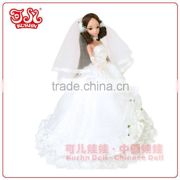 Hot sell fashion bride doll toy wedding party gift