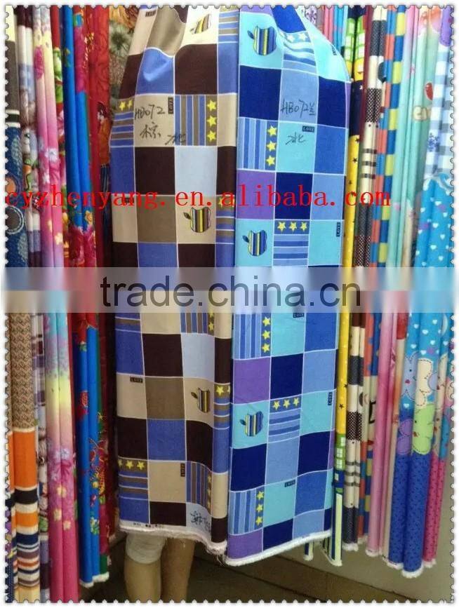2016 High quality fabric 100% polyester fabric printing bedding home textile fabric