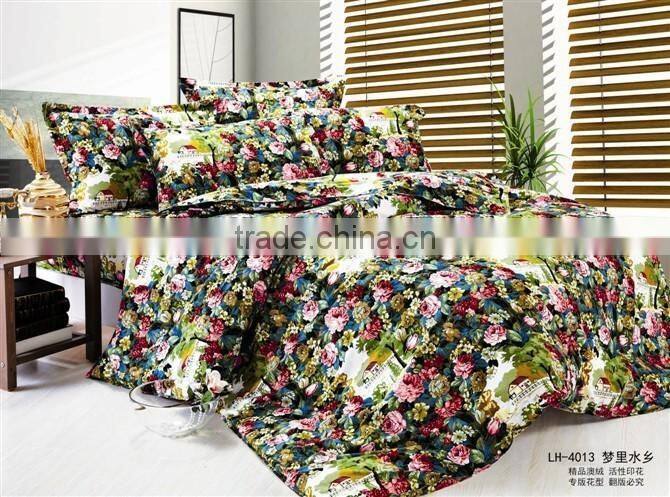 100 % polyester fabric home textile fabric for bedsheet inroll for home textile fabric
