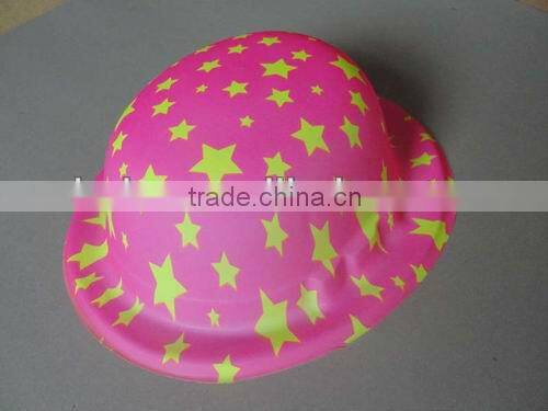 plastic party hat with glitter