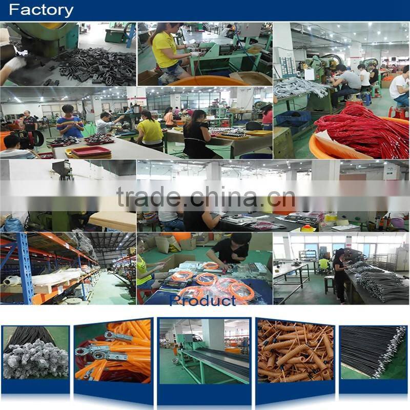 plastic spring wire coil tool lanyard with loop and O-ring